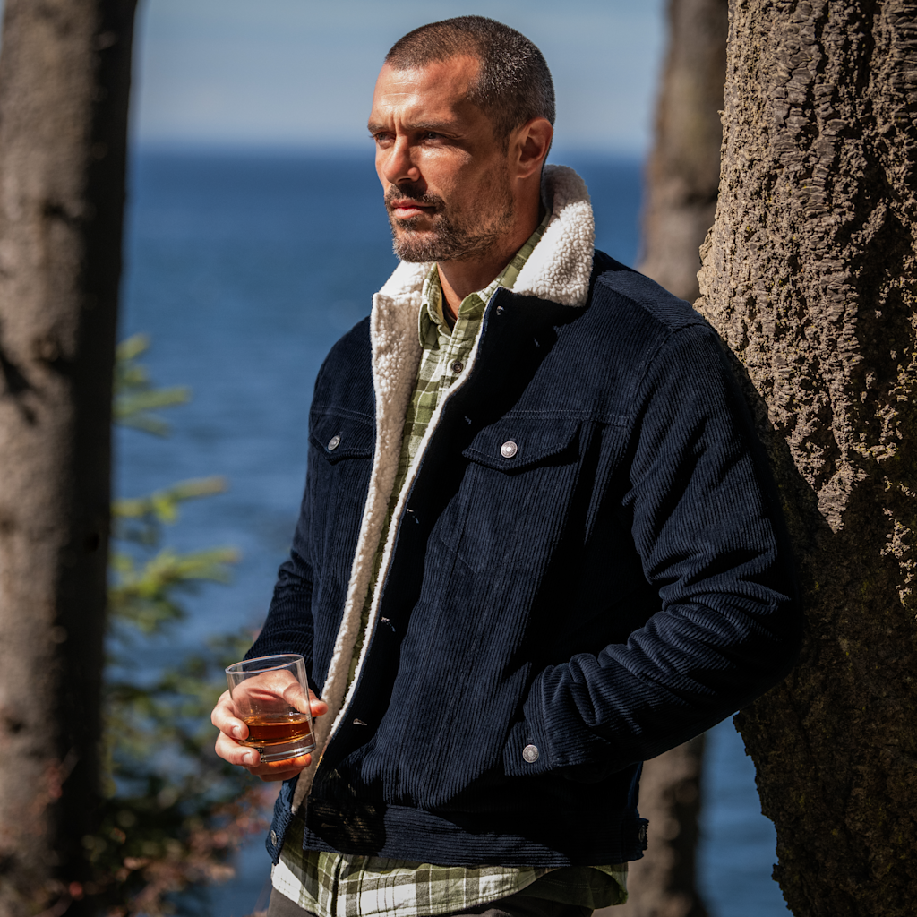 Line of Trade Montana Fleece-Lined Corduroy Trucker Jacket
