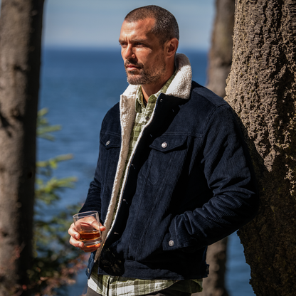 Line of Trade Montana Fleece-Lined Corduroy Trucker Jacket