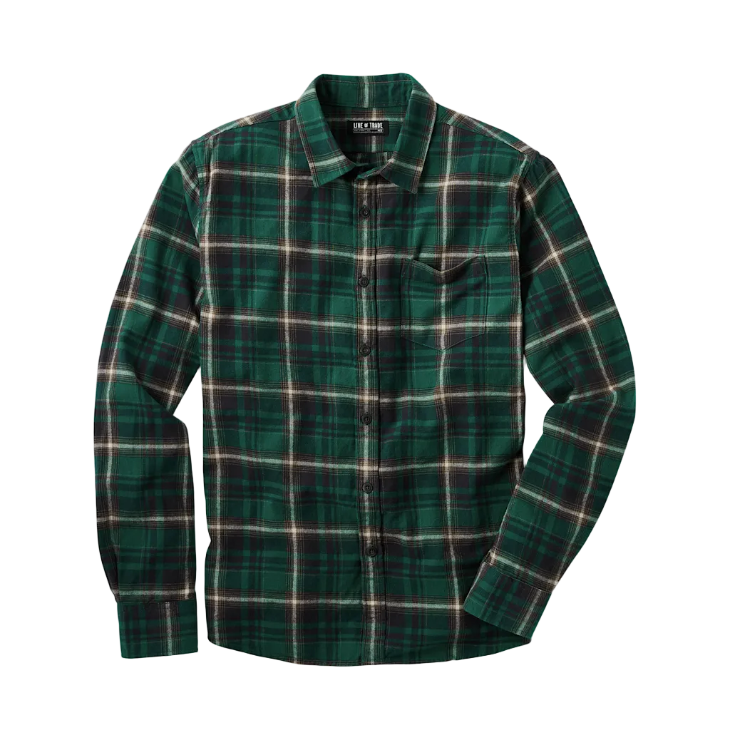 Summit Flannel Shirt Evergreen