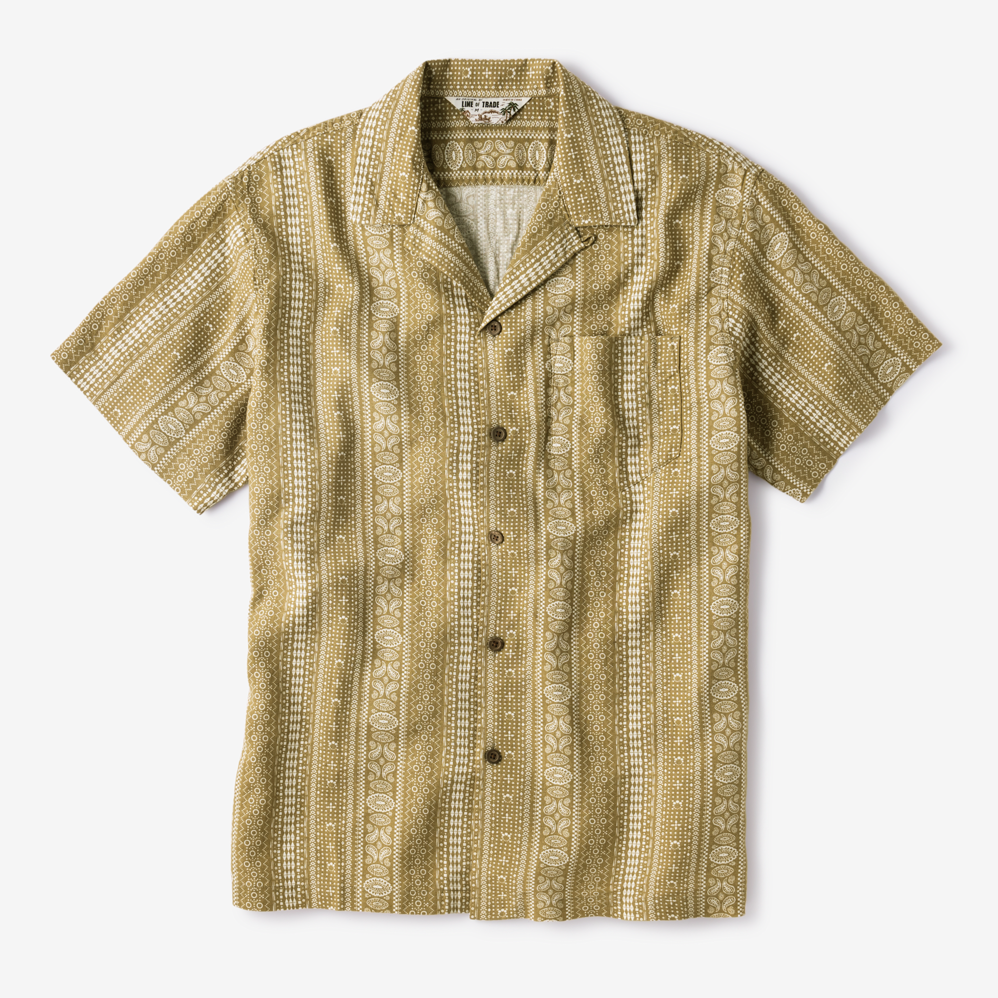 Line of Trade Breeze Camp Shirt Bandana Stripe