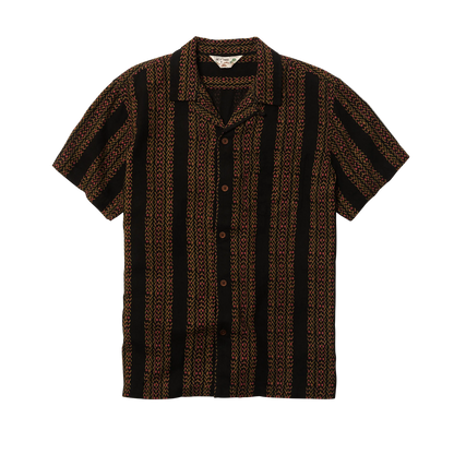 Line of Trade Breeze Camp Shirt Black Stripe