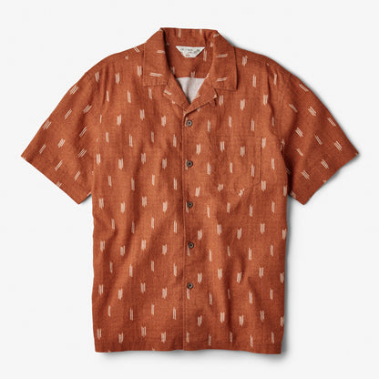 Line of Trade Breeze Camp Shirt Clay Dash Pattern