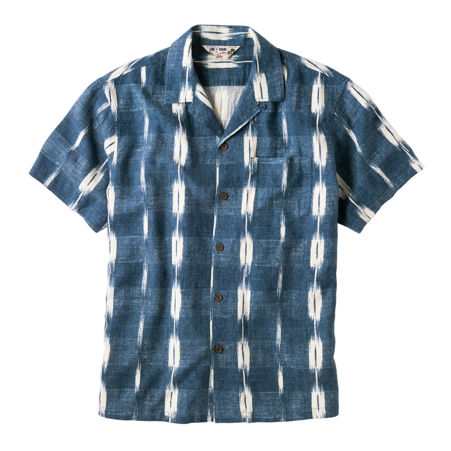 Line of Trade Breeze Camp Shirt Indigo Boxweave