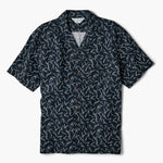 Line of Trade Breeze Camp Shirt - Navy Pine Needle