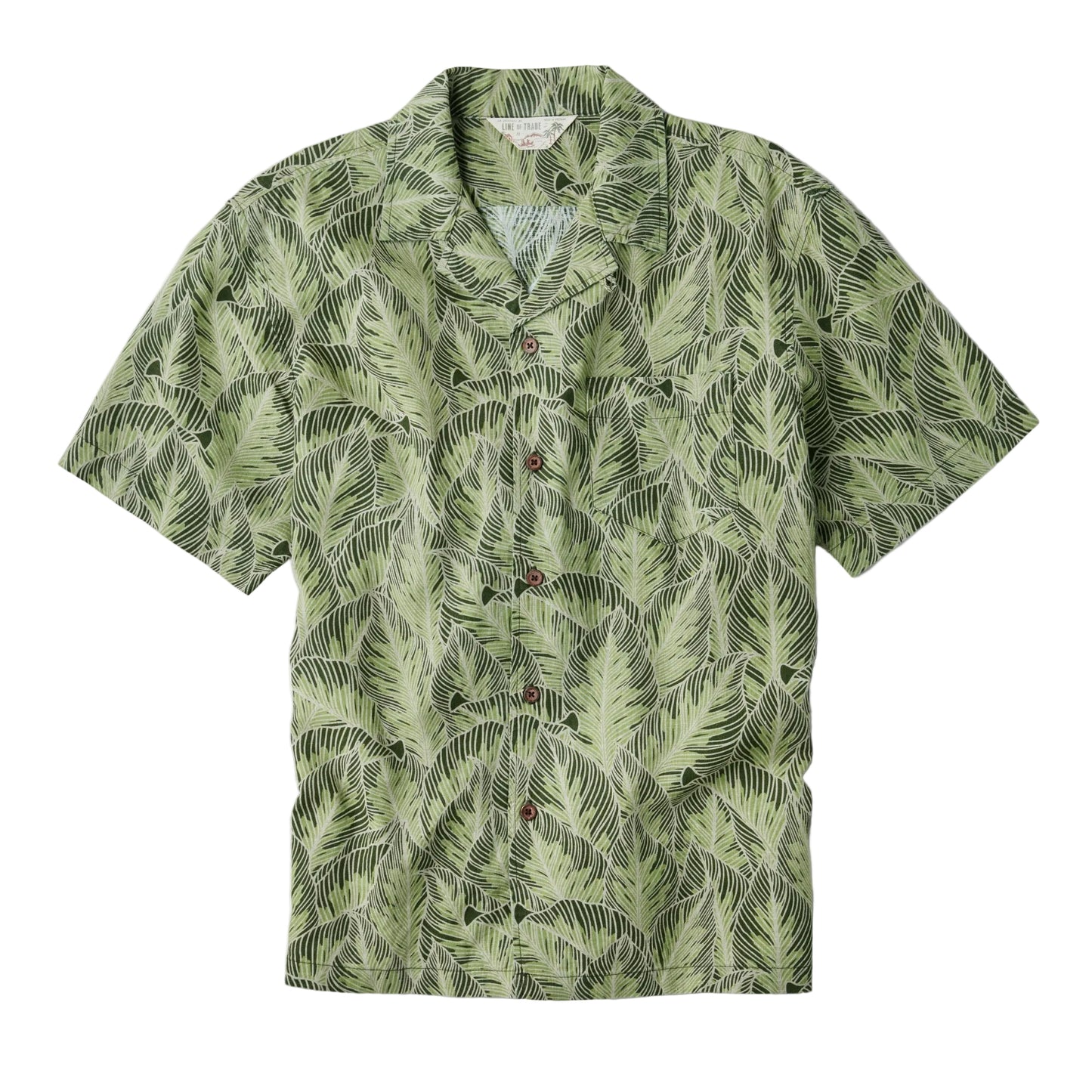 Line of Trade Breeze Camp Shirt Tropical Leaf