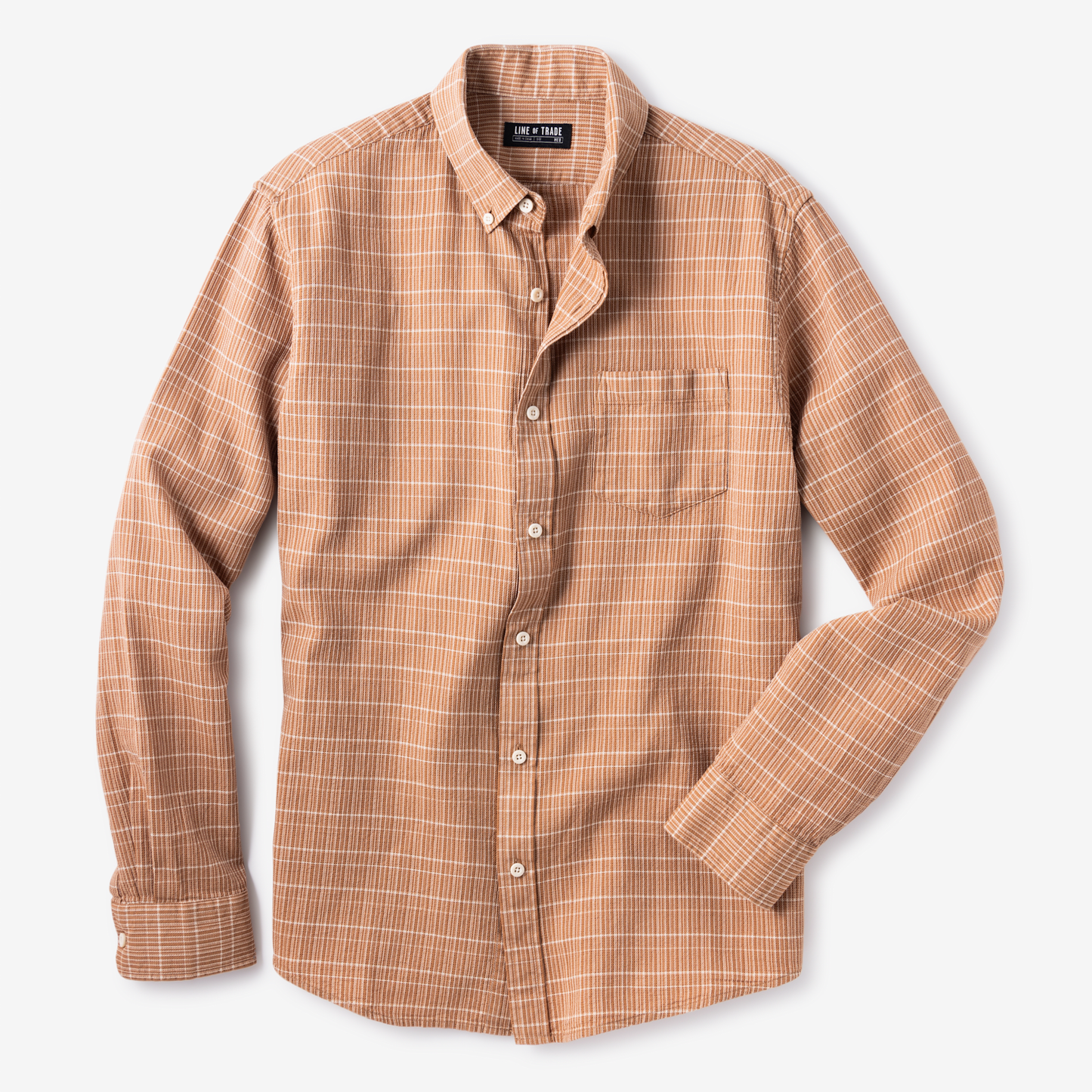Frank Shirt Clay Plaid Waffle