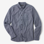 Line of Trade Frank Shirt - Indigo Herringbone