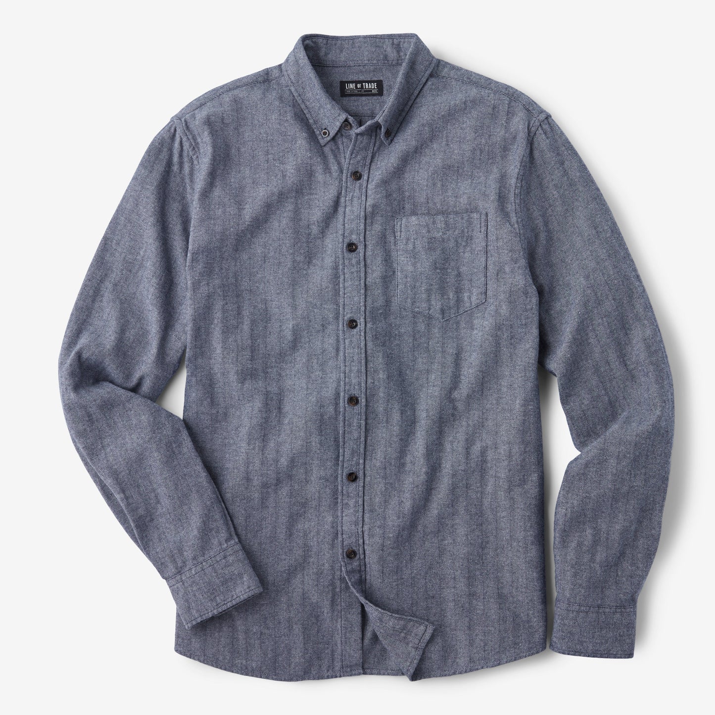 Frank Shirt Indigo Herringbone