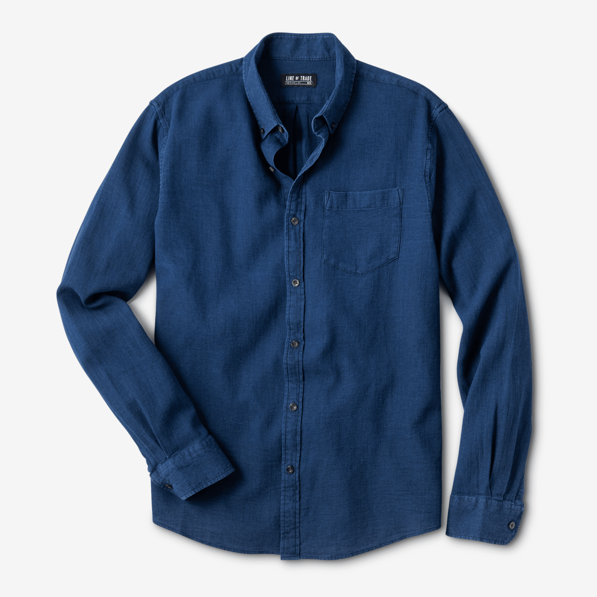 Frank Shirt Indigo Waffle