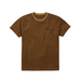 The Striped Sturdy Tee - Bark Brown Stripe