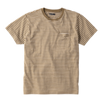 The Striped Sturdy Tee - Tan Stripe