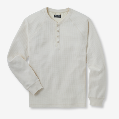 Waffle Henley Bone