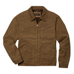 Line of Trade Waxed Zip Trucker Jacket - Walnut