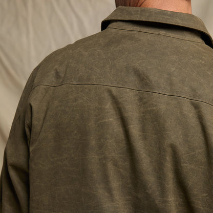Line of Trade Waxed Zip Trucker Jacket
