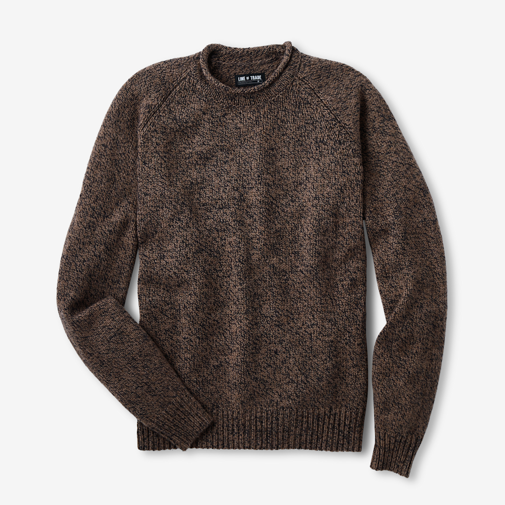 York Rollneck Sweater Stone Brown