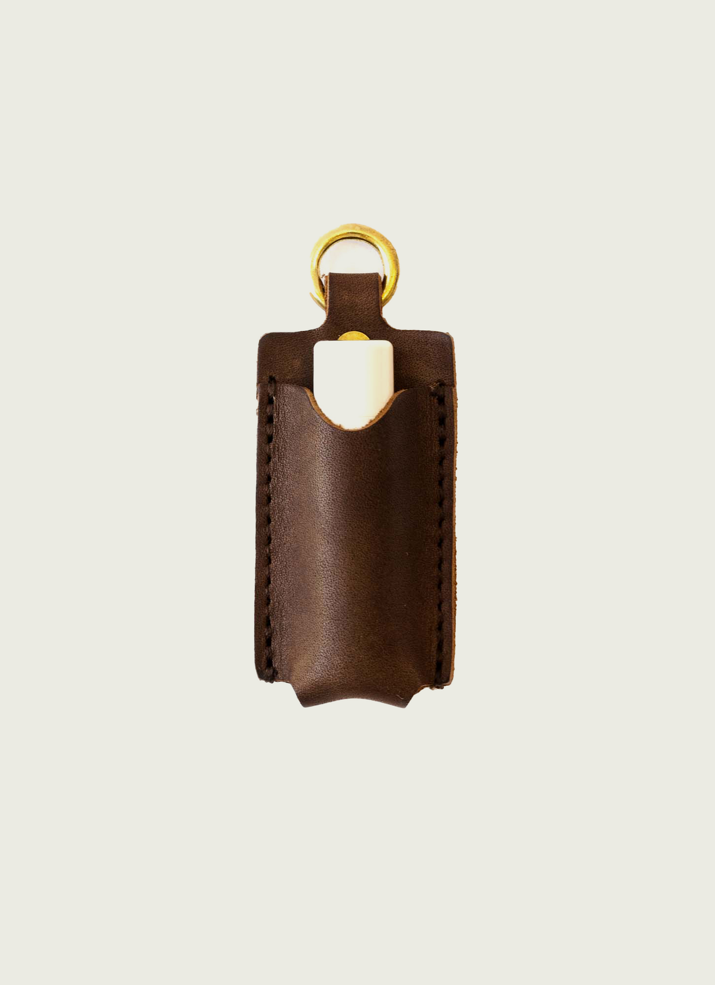 WP Standard Leather Lip Balm Holder Chocolate