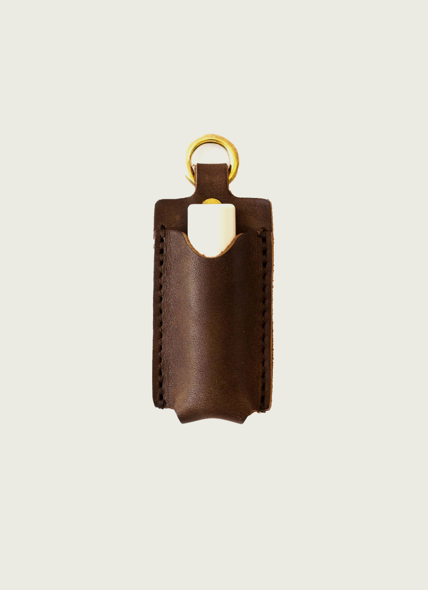 WP Standard Leather Lip Balm Holder Chocolate