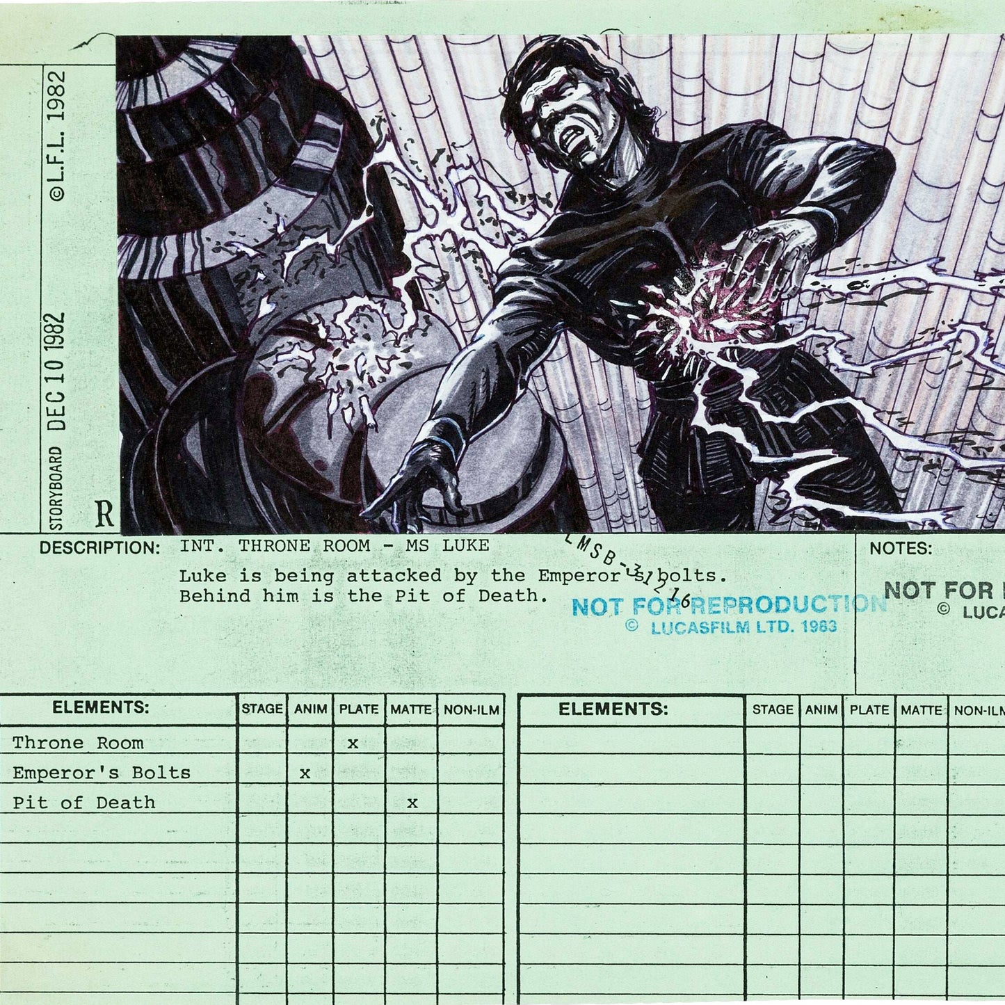 Lorne Peterson's Return of the Jedi Storyboard Binder