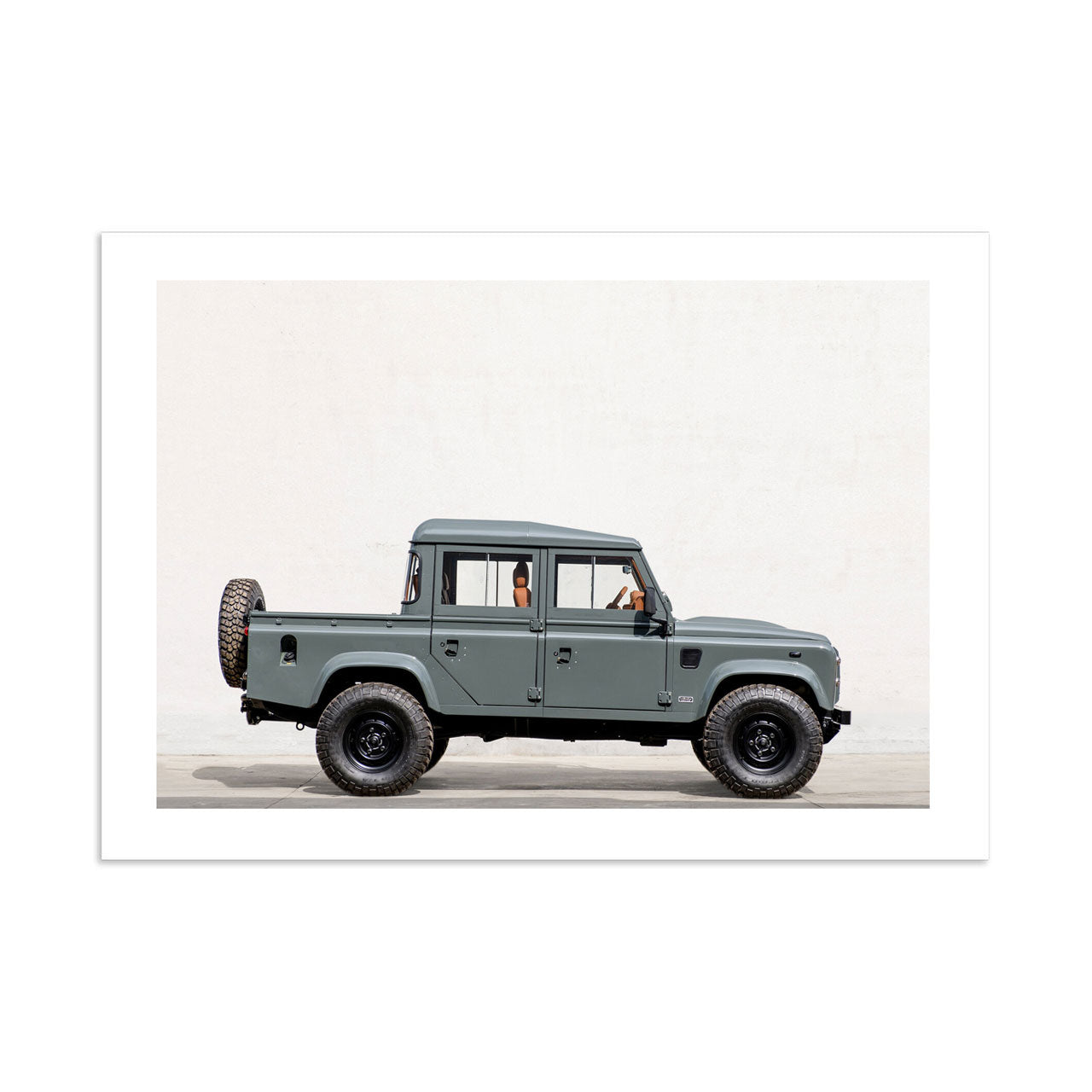 Land Rover Defender Crew Cab Art Print | Uncrate Supply