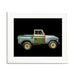 Land Rover Series II A Side View Framed Print - White Frame