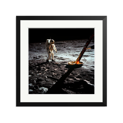 Buzz Aldrin On The Moon Framed Print