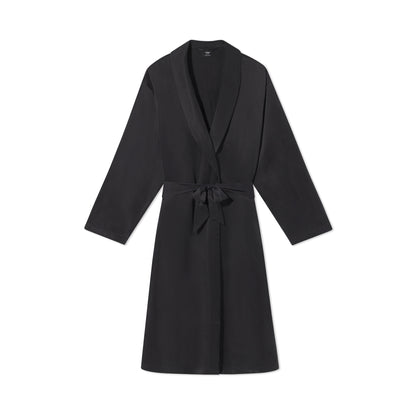 black mens silk dressing gown Cambkatl Mens Silk Robe Lightweight Long Sleeve Belted Kimono Bathrobe Satin Sleepwear Loungewear with Pockets at Amazon Men's Clothing store