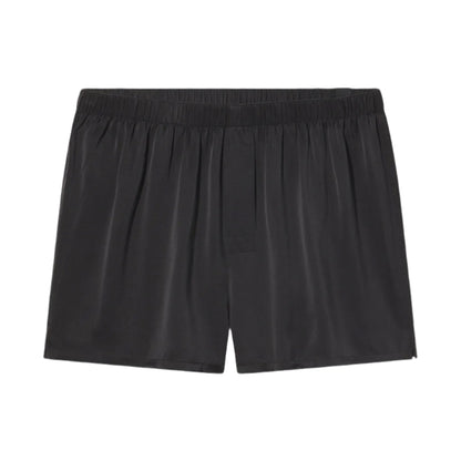 Lunya Men's Black Washable Silk Boxer