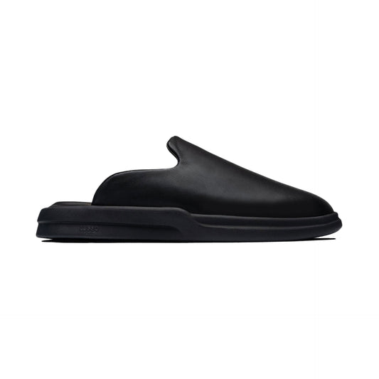 Lusso Jet Black Pelli Slides