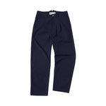 Imperfects Mr. Lynch's 1201M Trouser in Summer Seersucker - Dark Navy