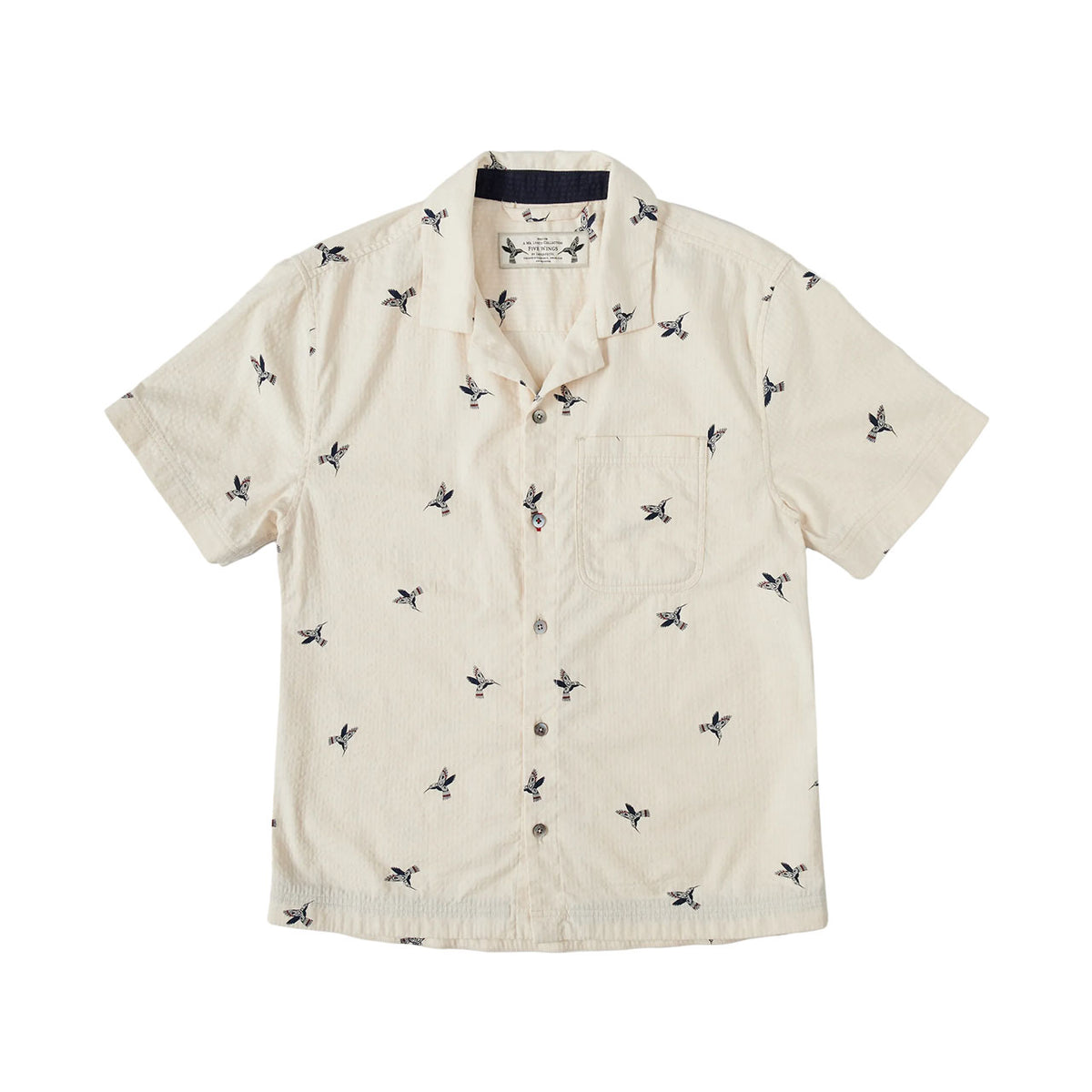 Imperfects Mr. Lynch's Cliffs Camp Shirt in Summer Seersucker