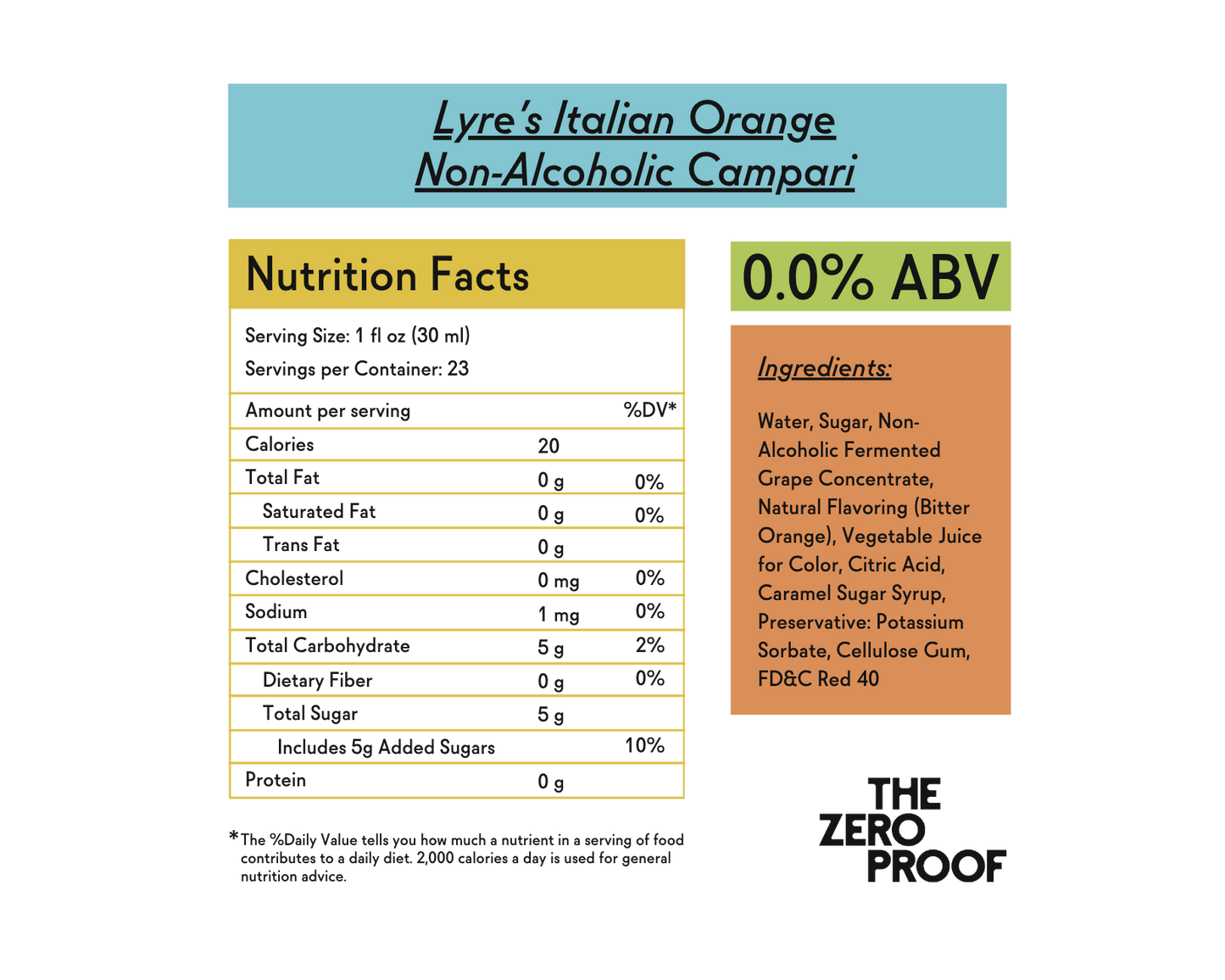 Lyre's Italian Orange Non-Alcoholic Campari