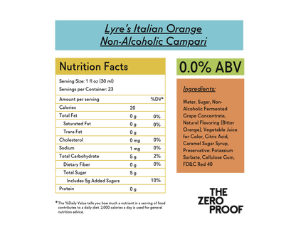 Lyre's Italian Orange Non-Alcoholic Campari