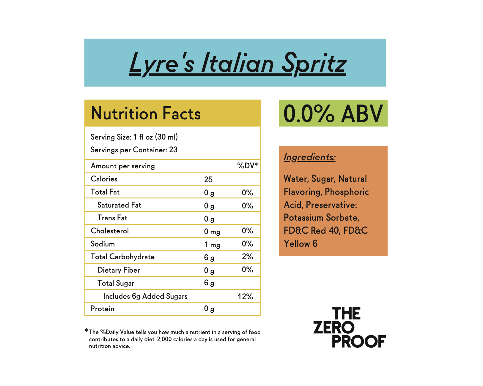 Lyre's Italian Spritz Non-Alcoholic Aperol