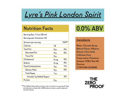 Lyre's Pink London Spirit Non-Alcoholic Gin