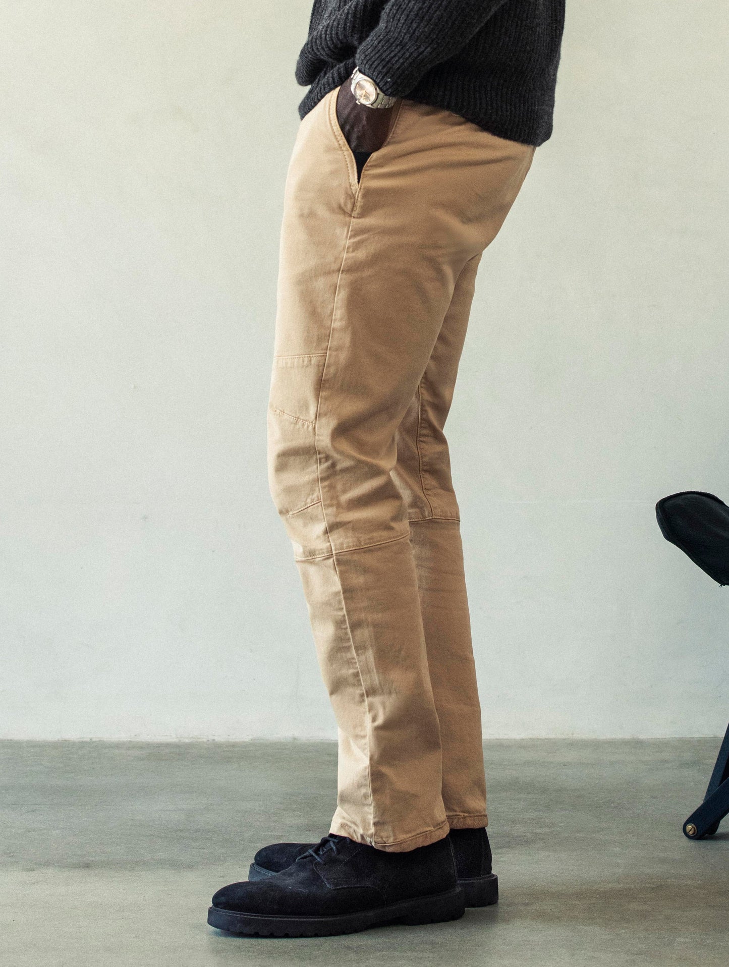 AETHER Desert Sand Gabriel Articulated Chino Stretch