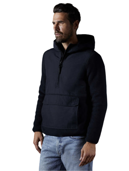 Aether Onyx Black Walsh Hooded Anorak