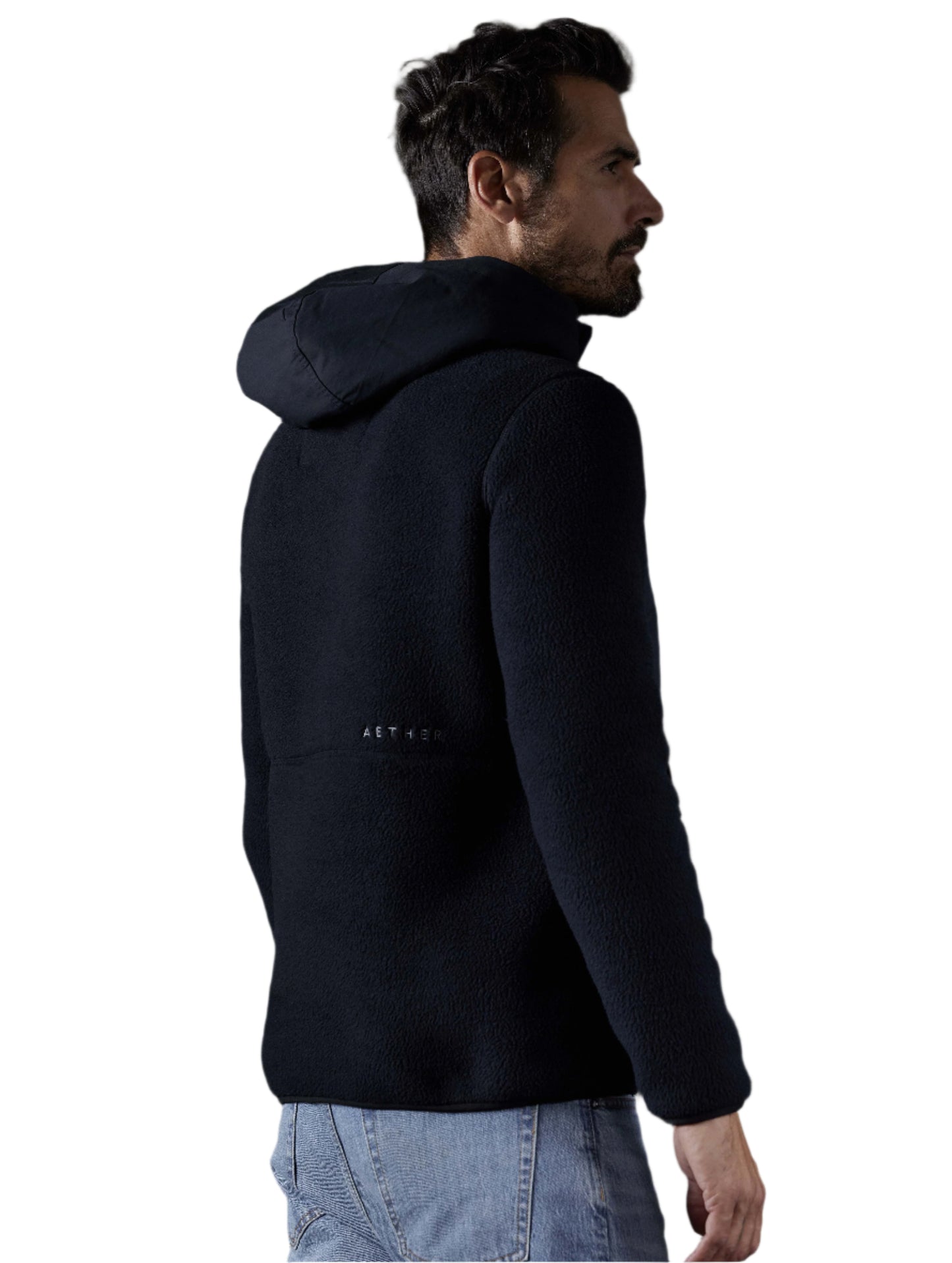 Aether Onyx Black Walsh Hooded Anorak