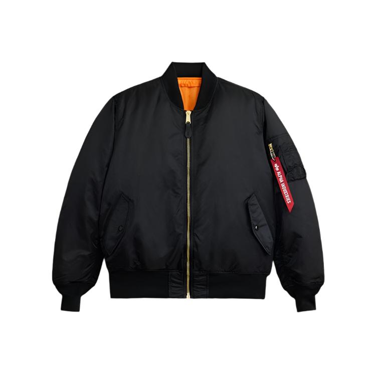 Alpha Industries MA 1 Flight Jacket Black S