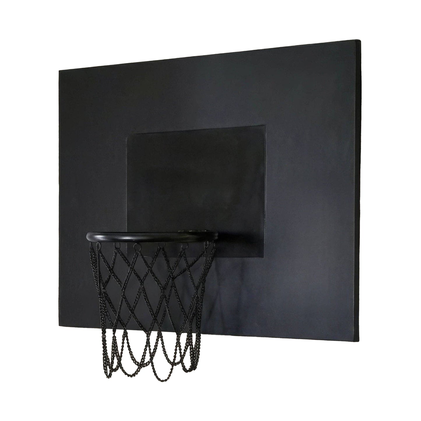 Marble Cultures Black Leather Basketball Hoop
