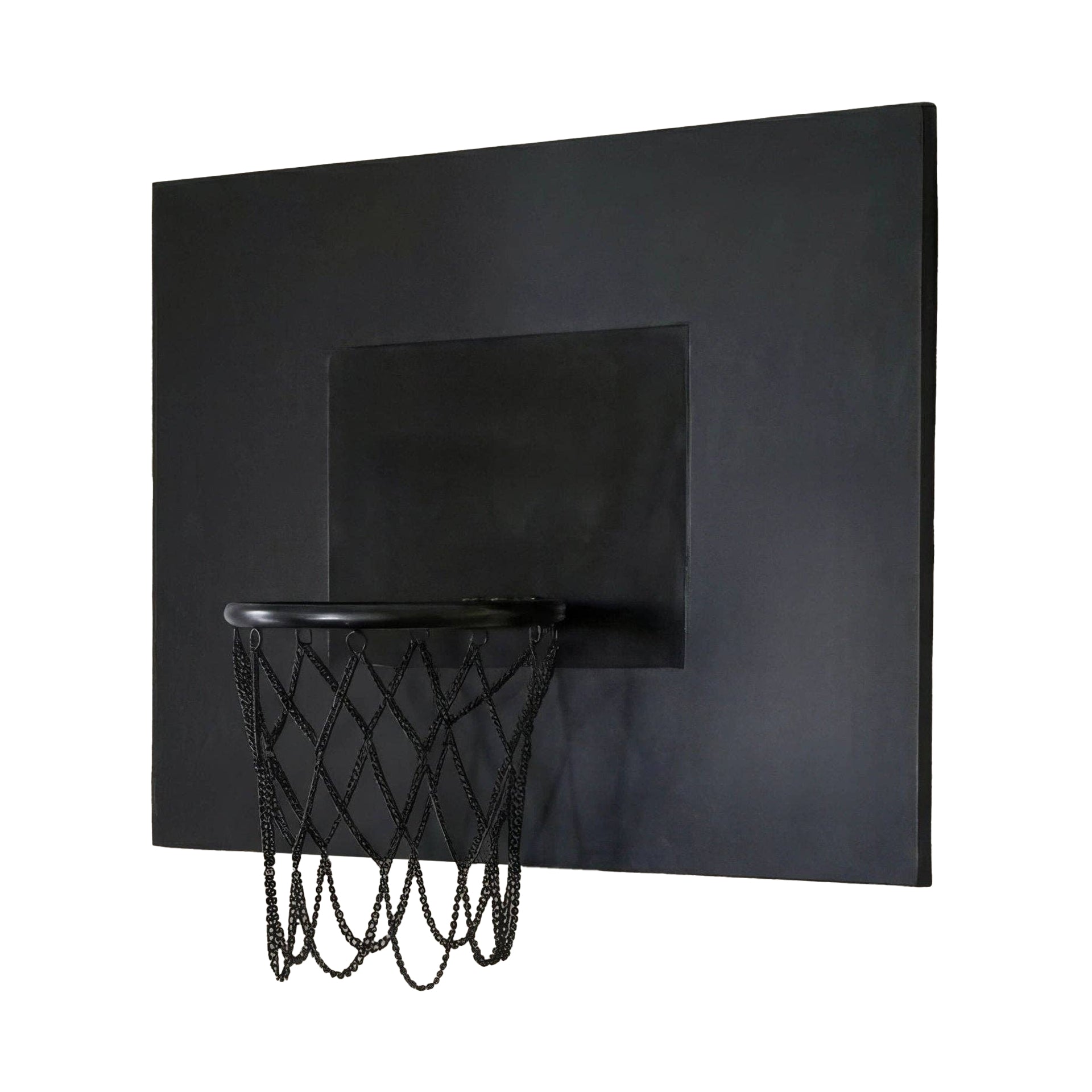 Marble Cultures Black Leather Basketball Hoop