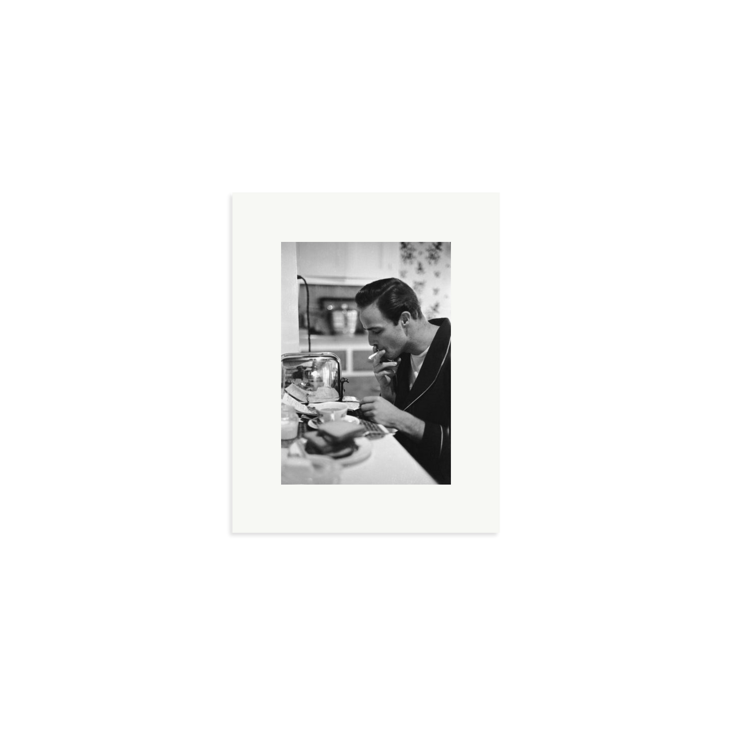 Marlon Brando Reading a Script Framed Print Print Only Small