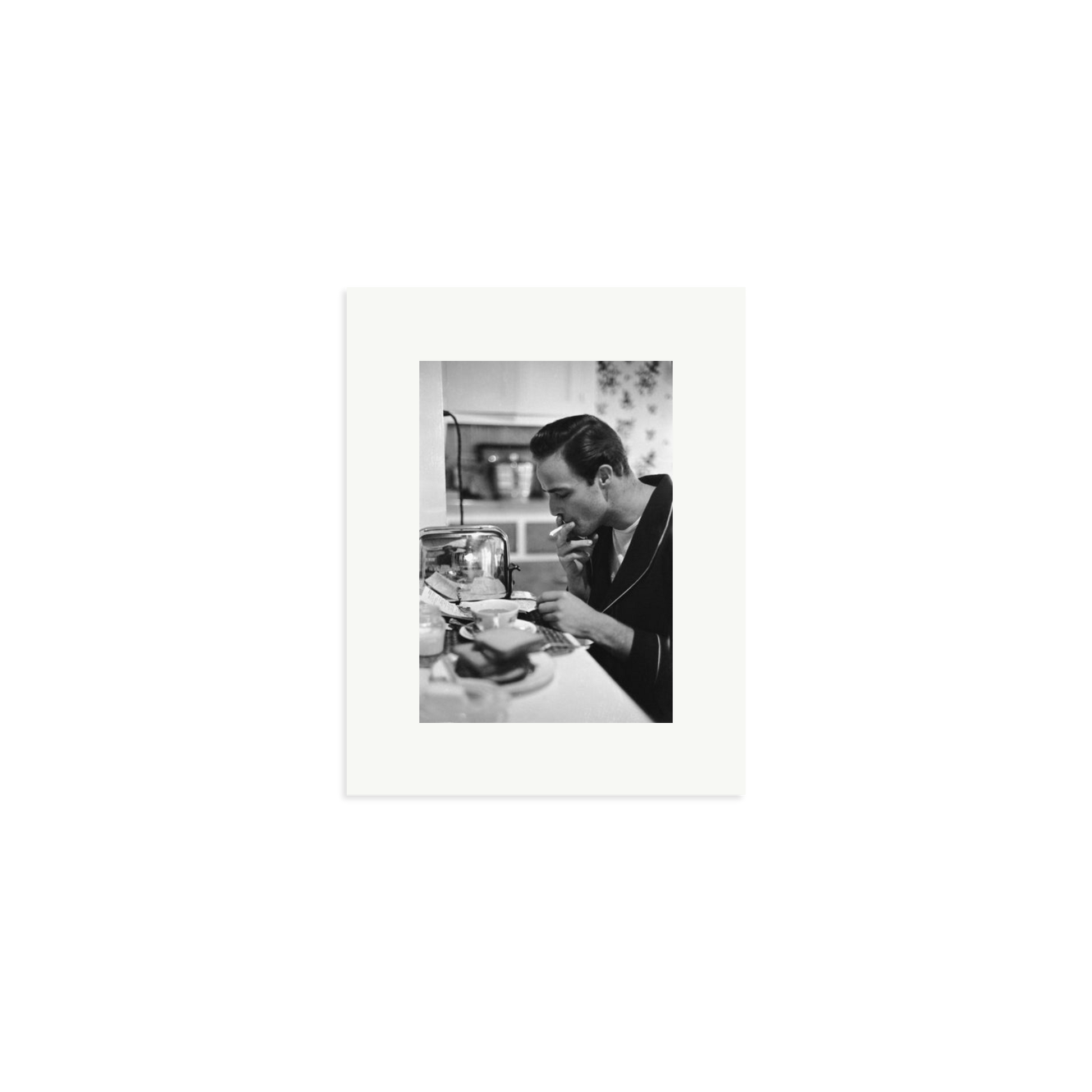 Marlon Brando Reading a Script Framed Print Print Only Small