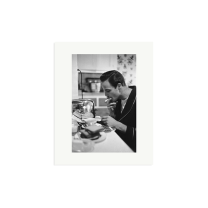 Marlon Brando Reading a Script Framed Print