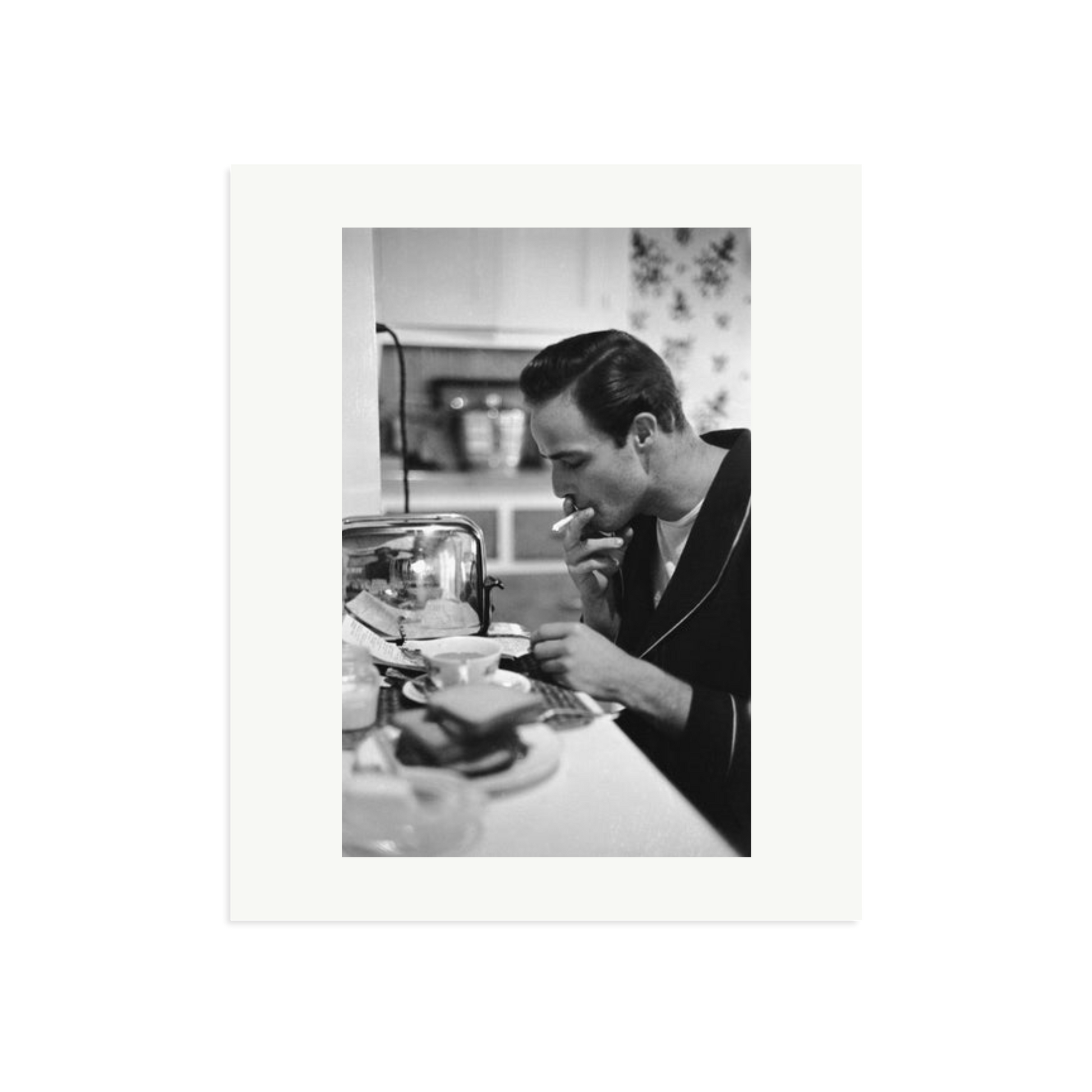 Marlon Brando Reading a Script Framed Print Print Only Large