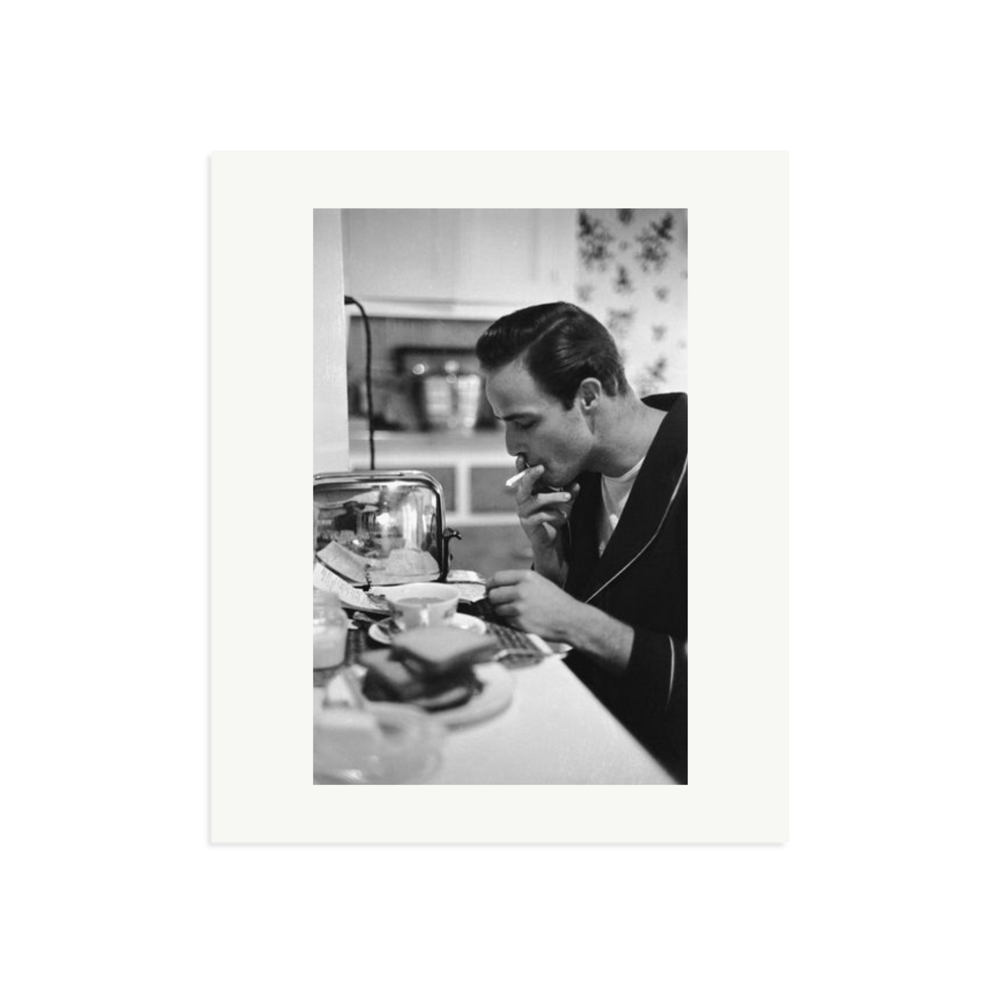 Marlon Brando Reading a Script Framed Print