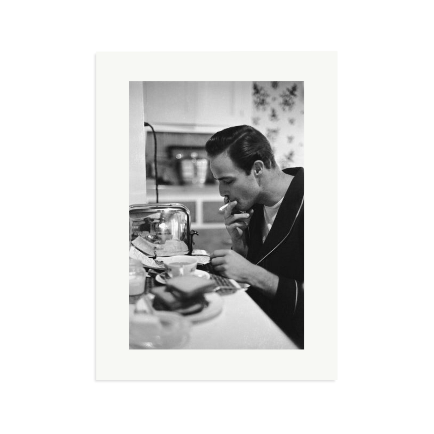 Marlon Brando Reading a Script Framed Print