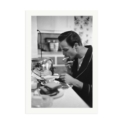 Marlon Brando Reading a Script Framed Print