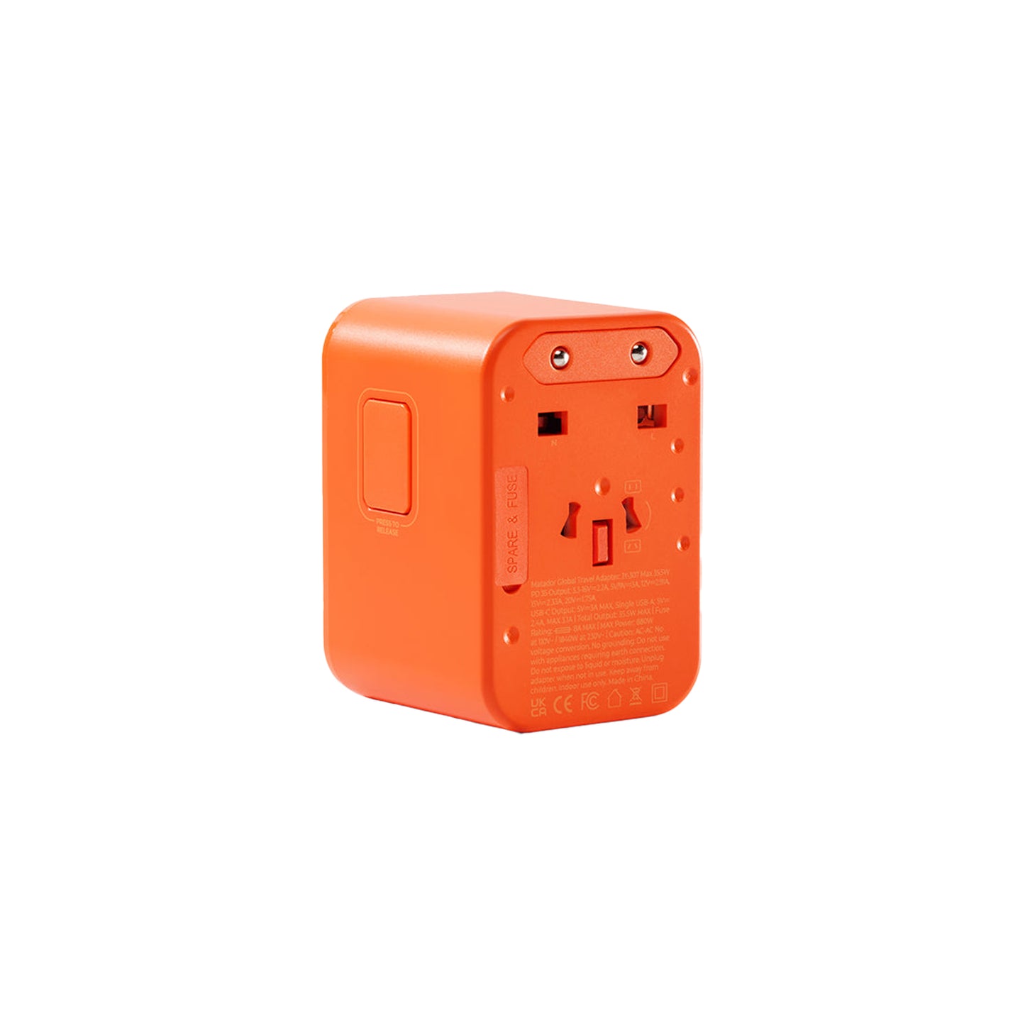 Matador Global Travel Adapter Forget-Me-Not Orange