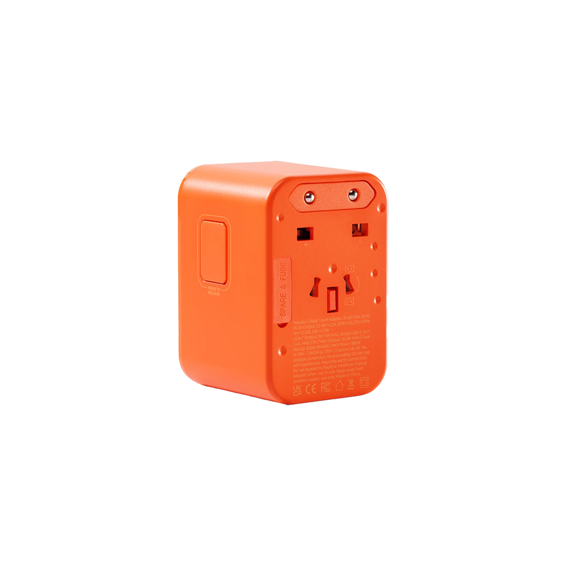 Matador Global Travel Adapter Forget-Me-Not Orange