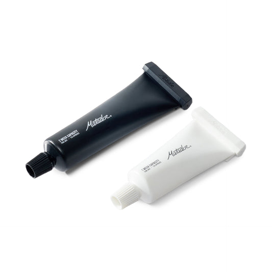 Matador Refillable Toothpaste Tubes Black White